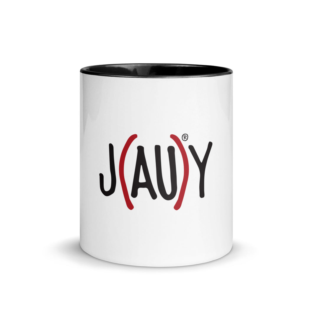 J(AU)Y CERAMIC MUG with Color Inside