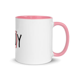 J(AU)Y CERAMIC MUG with Color Inside