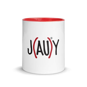 J(AU)Y CERAMIC MUG with Color Inside