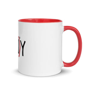 J(AU)Y CERAMIC MUG with Color Inside